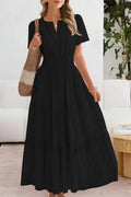 Emma | Vestido maxi con cintura fruncida