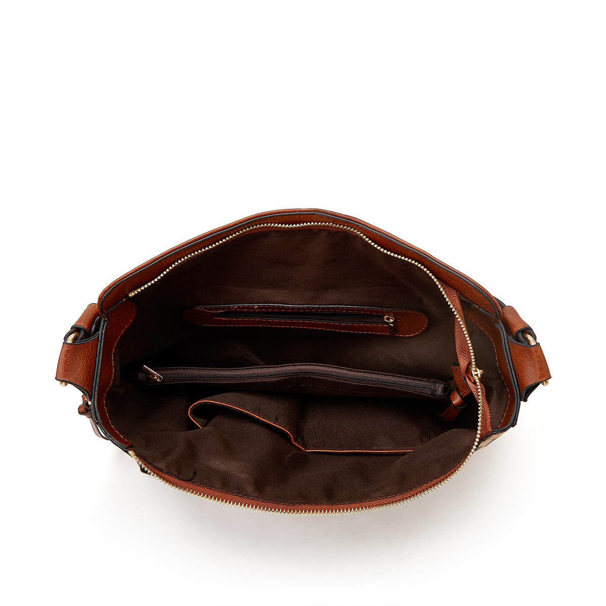 Bolso hobo de lujo en cuero estampado con antirrobo + monedero tipo pouch GRATIS
