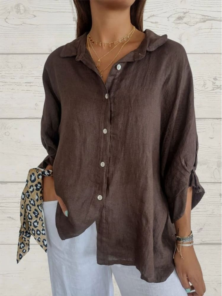 Cheryl | Blusa de lino elegante para mujeres