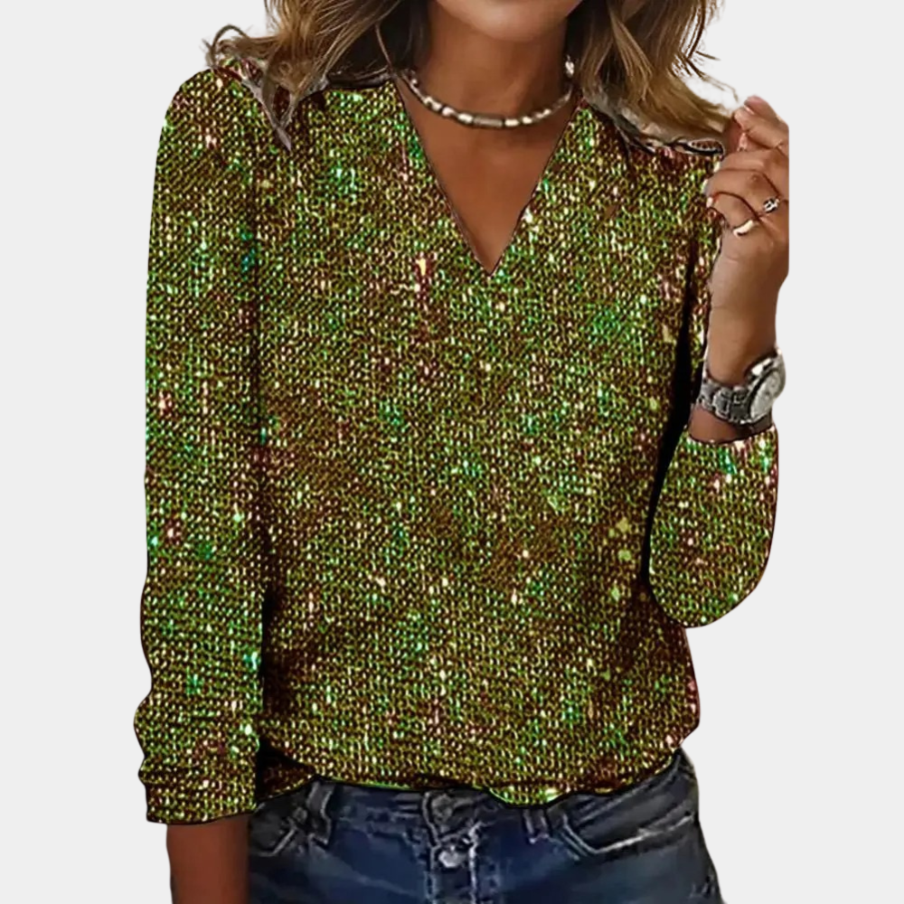 Inés | top de lentejuelas para mujeres | fiesta