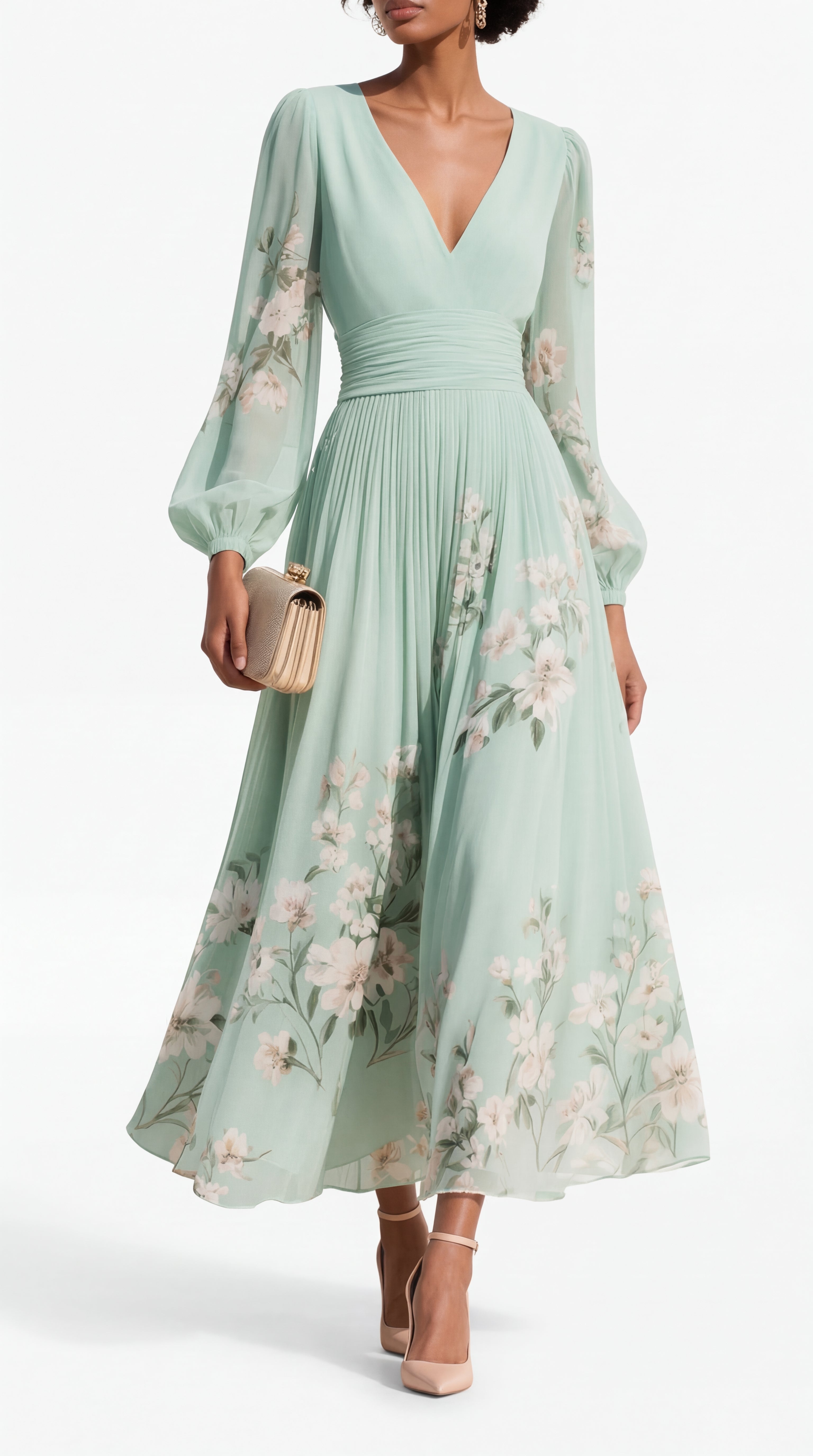 Coral | Vestido maxi