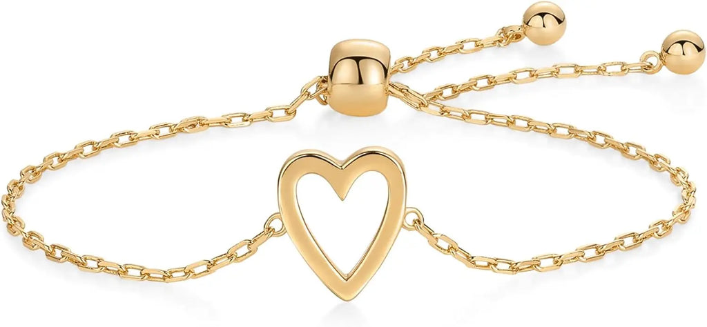 Zediola® | Pulseras Cómplices — Set de 2 con Corazón Dorado