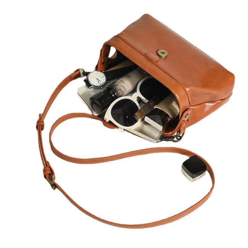 Bolso Bandolera de Piel Vintage