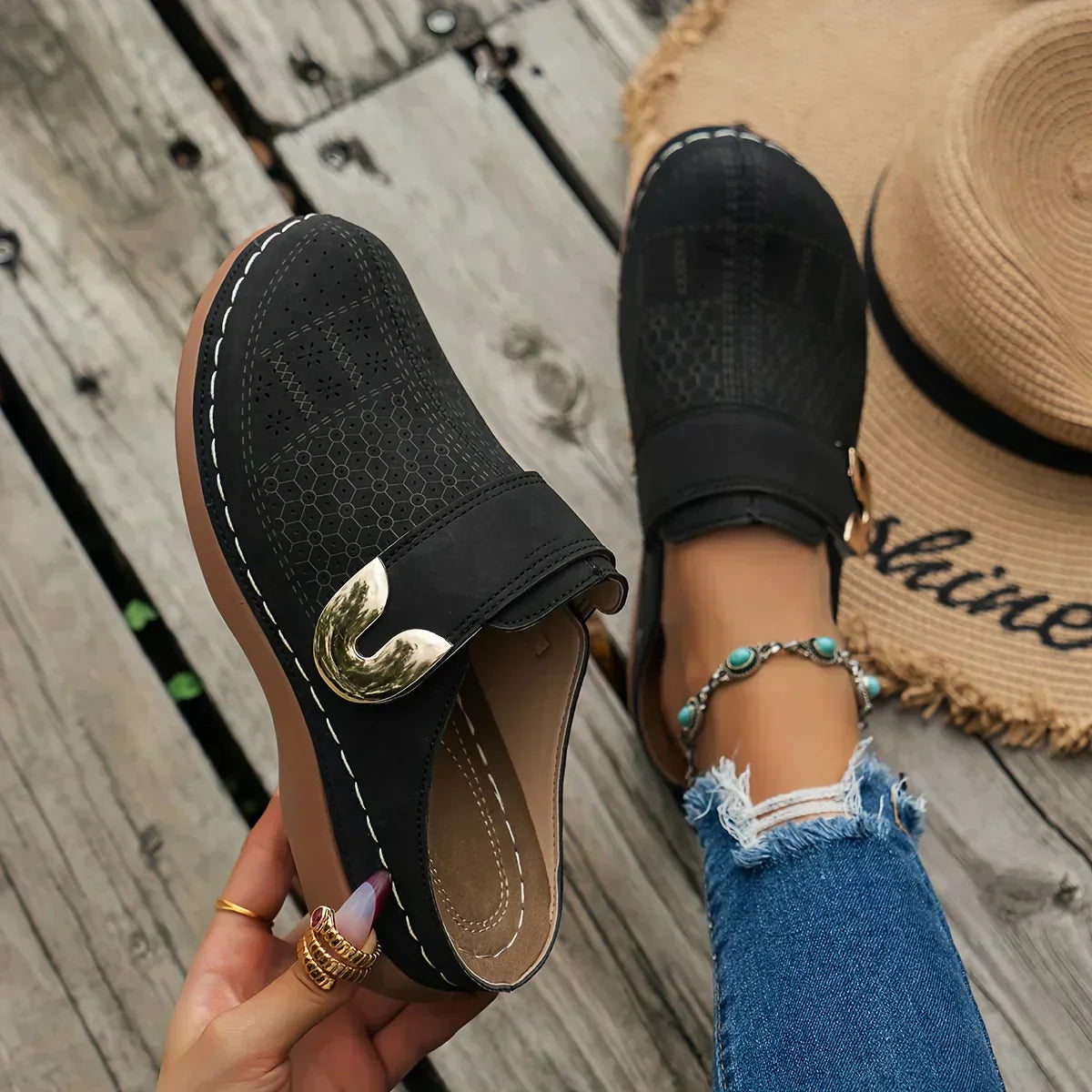 Caprielle™ sandalias de cuña chic