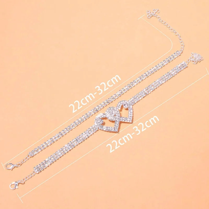 Pulsera tobillera Corazón X Corazón