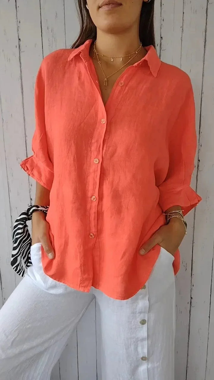 Cheryl | Blusa de lino elegante para mujeres