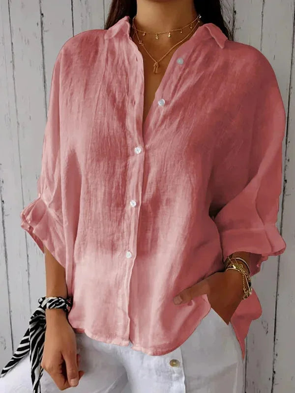 Cheryl | Blusa de lino elegante para mujeres