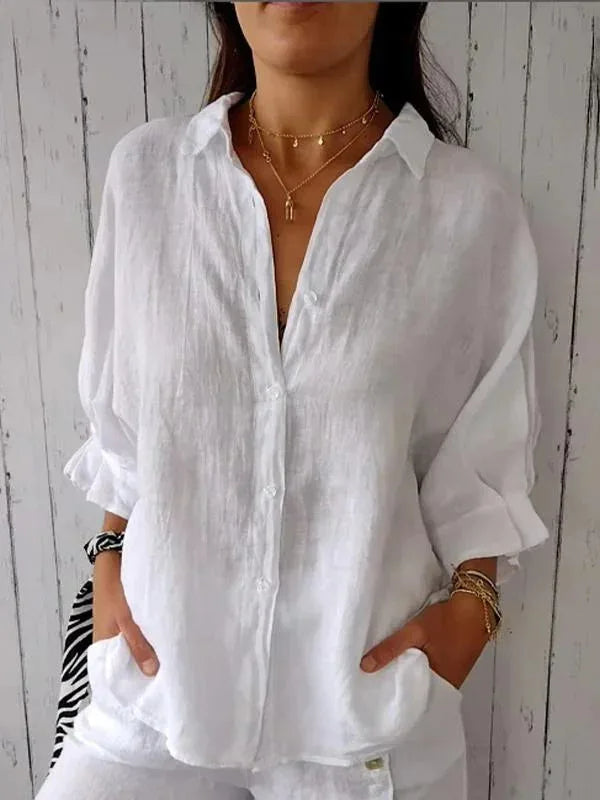 Cheryl | Blusa de lino elegante para mujeres