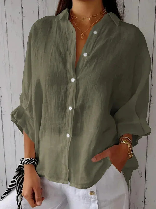 Cheryl | Blusa de lino elegante para mujeres