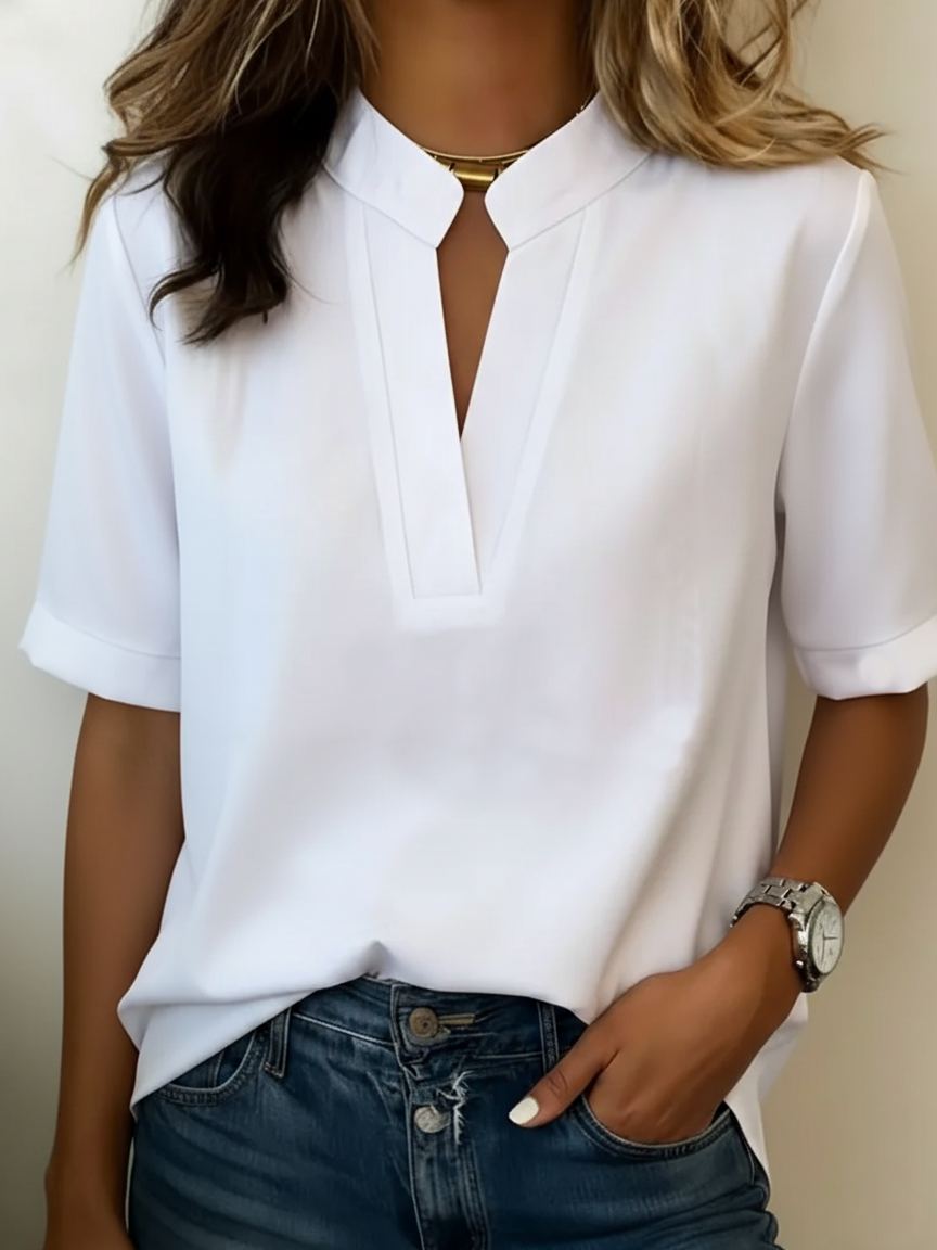 Maca | Blusa chic con escote en V