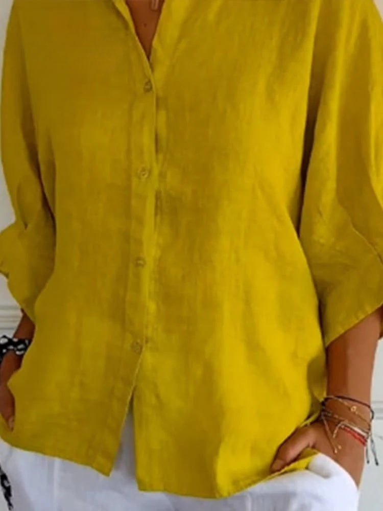 Cheryl | Blusa de lino elegante para mujeres