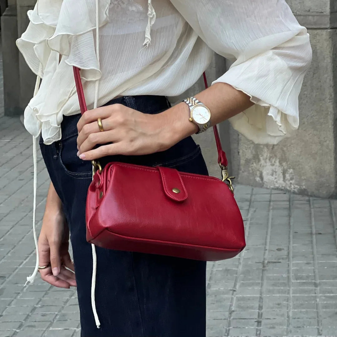 Bolso Bandolera de Piel Vintage